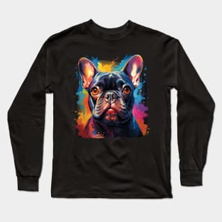 French Bulldog Rainbow Long Sleeve T-Shirt